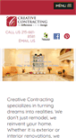 Mobile Screenshot of creativecontracting.biz